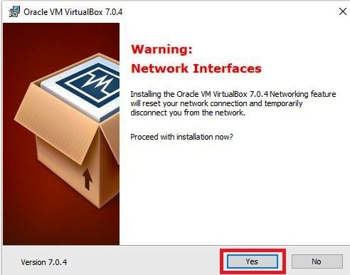 Installing Oracle Virtual Box on WINDOWS -Network Interface