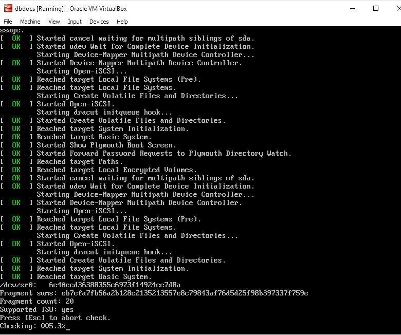 Intalling Linux on VM - Begin Installation