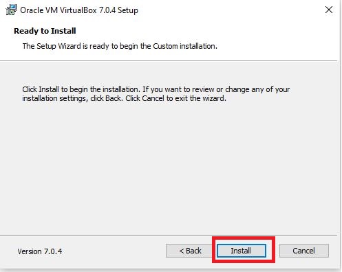 Installing Oracle Virtual Box on WINDOWS - Install