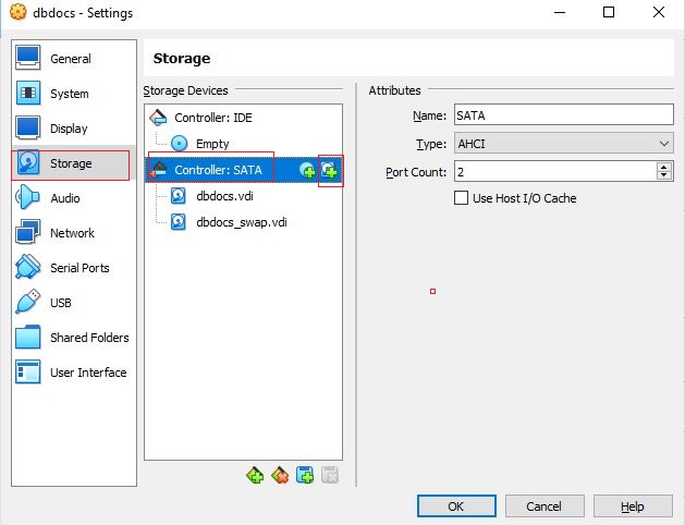 Adding a new disk to VM - Settings