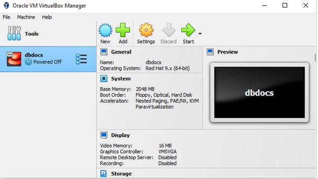 Creating a Virtual Machine - VM Settings