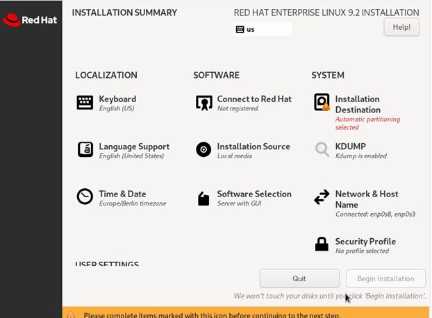 Intalling Linux on VM - Root Password