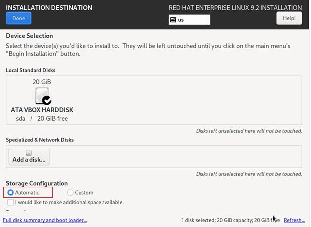 Partition Configuration