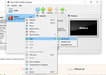 Starting the Virtual Machine
