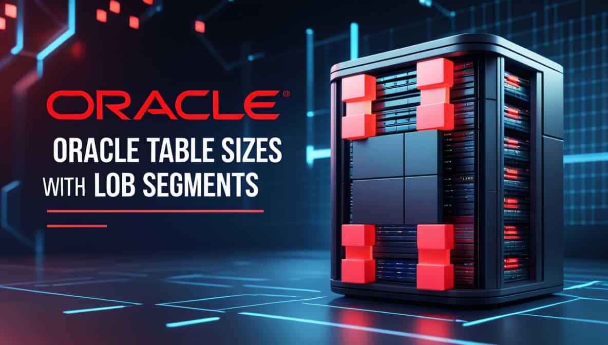 Oracle table size analysis with LOB segments